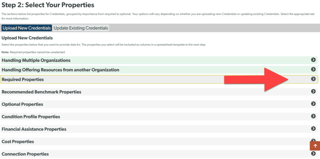 Select Required Properties