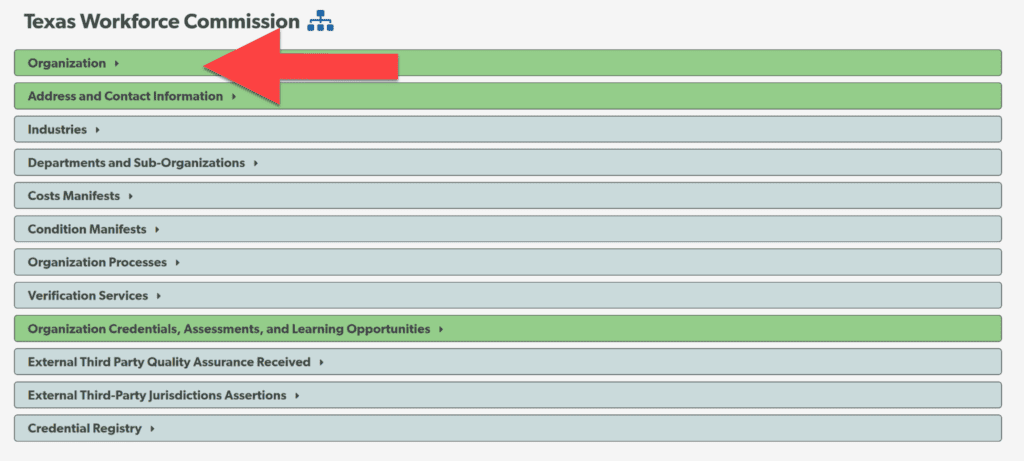 Organization Option